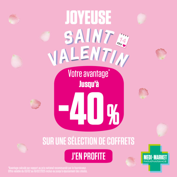 <strong>Jusqu'&agrave; - 40% sur une s&eacute;lection de coffrets pour la St-Valentin !&nbsp;</strong>