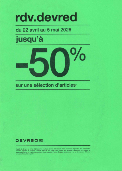<strong>Jusqu'&agrave; -50% !&nbsp;</strong>