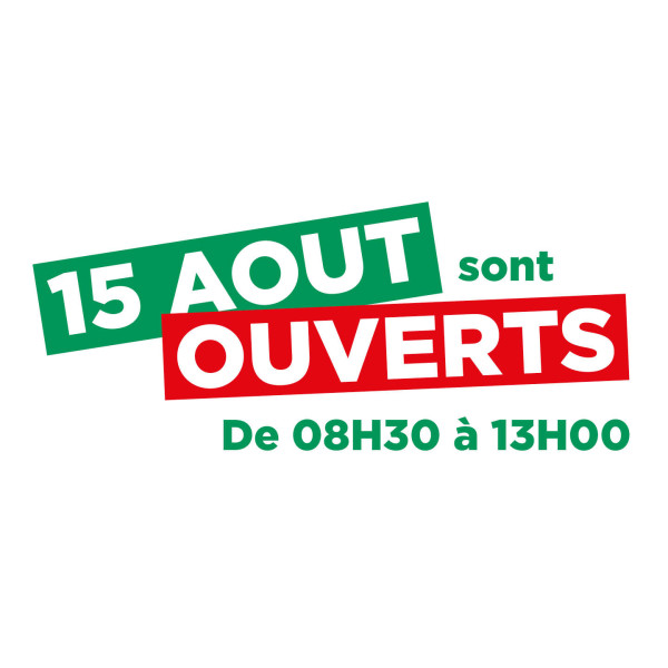 <strong>Ouverture exceptionnelle le samedi 15 ao&ucirc;t !&nbsp;</strong>